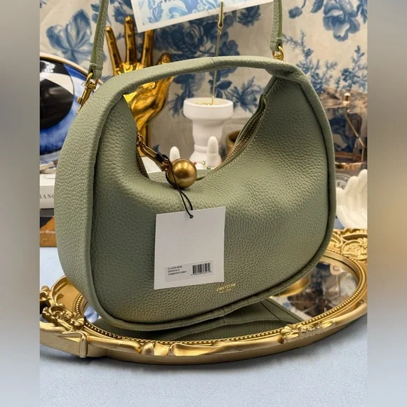 🆕 OROTON 🧿 NWT Clara Mini Convertible Crossbody Bag, Cactus Leather - Picture 9 of 15